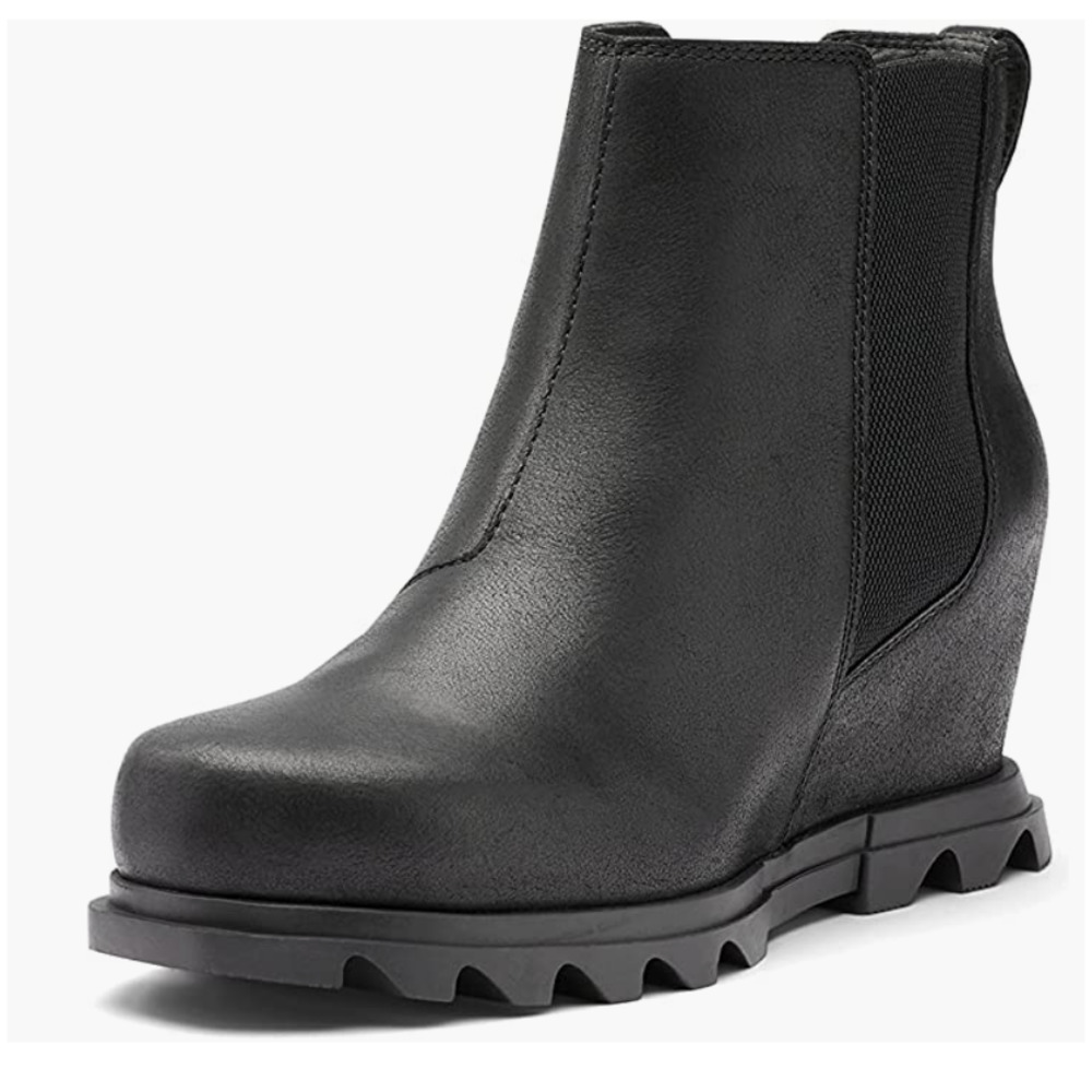 SOREL Joan of Arctic Wedge III  Chelsea Bootie Lug Sole Waterproof Boot - Size 7